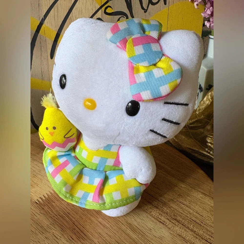 Ty Hello Kitty Sanrio Plush Holding Baby Chick 🐤 - Picture 5 of 14
